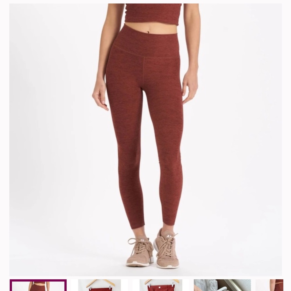Vuori Clean Elevation Legging Brick Red Heather Size XS